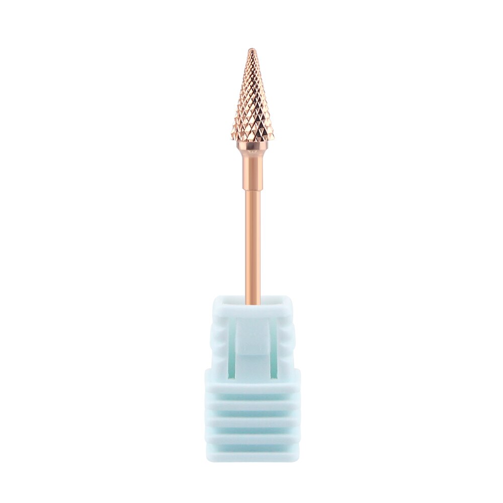Rose Gold Carbide Nail Boor Frees Voor Manicure Machine Nail Bits Voor Elektrische Manicure Boor Frees Nail: RG-M0613ST-M