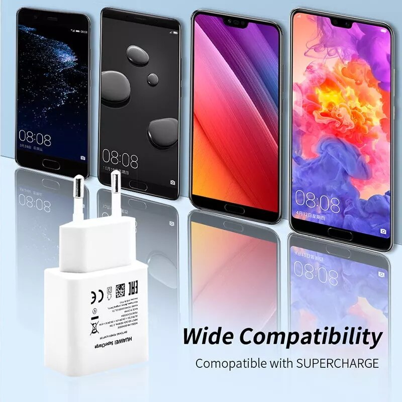 Caricabatterie USB Huawei da viaggio SuperCharge Fast 100% originale 5V4.5A 5A cavo USB tipo C P20 Pro Lite P10 P9 Plus Mate10 Mate9