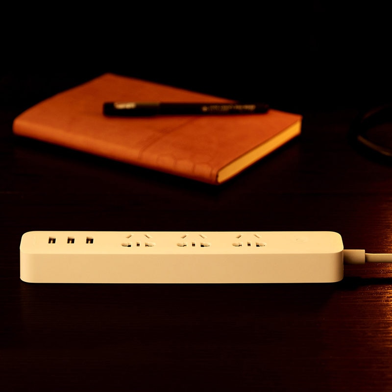 Original Xiaomi Qingmi Smart WiFi Power Strip 3 Ports 3 USB Fast Charging / 5 Jacks Extension Socket Plug Mijia Home APP Control
