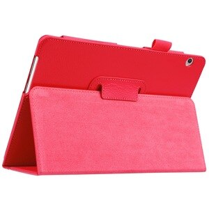 Dla Huawei MediaPad T3 10 przypadku PU skóra stań pokrywy dla Huawei T3 9.6 AGS-L09 AGS-L03 AGS-W09 Tablet Funda Capa: Red