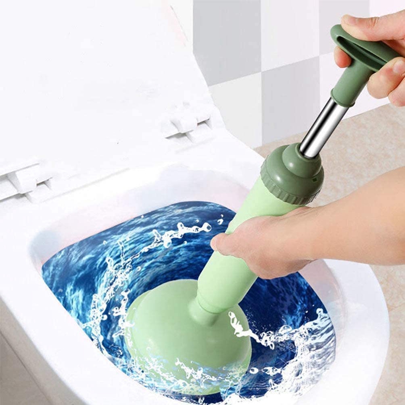 Toilet Dredge Drain Buster Toilet Air Plunger Sink Unclogger Strong Suction Performance for Toilet Unblocker Tools