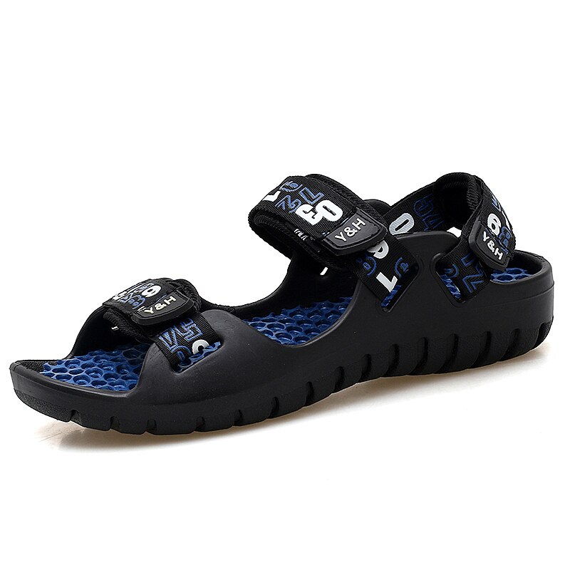 Sandali estivi uomo stilista sandali scarpe da spiaggia scarpe da uomo scarpe casual pantofole romane da esterno: Blu / 7