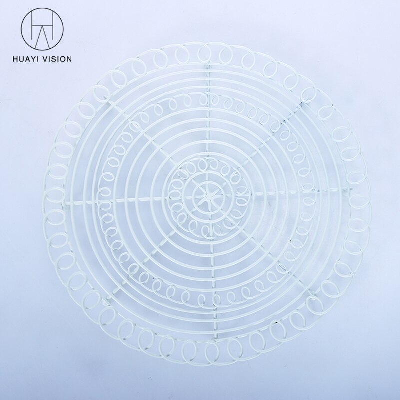 Retro Ronde Ijzeren Brood Bakken Rack Pan Europese Bbq Cake Bak Houder Vintage Fotografie Gereedschap Cookies Cooling Lade Container: WHITE