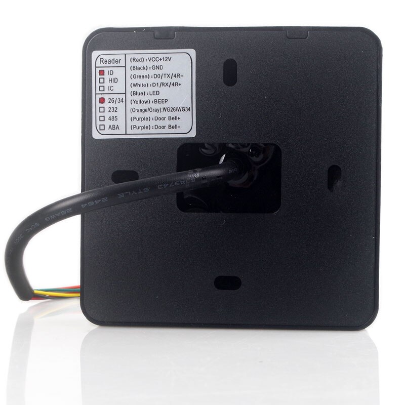 IP65 Access control card reader Waterproof Proxi Card Reader RFID Reader ID 125Khz Smart Card Reader 26bit /34bitWiegand
