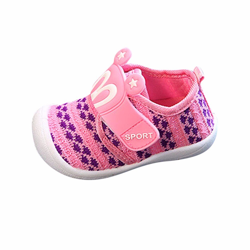 Oreilles de lapin dessin animé chaussures enfant en bas âge enfants bébé étoile grinçant unique chaussures Sneaker doux doux fourmi-slip enfant en bas âge chaussures ayakkabi: Pink / 21