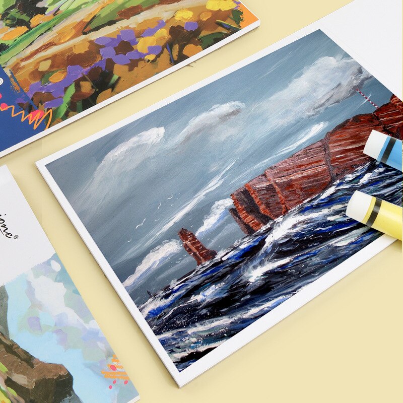 Acrylic paint book 20 sheets A3/A4/A5 oil painting paper special pigment notepad painting book painting artist