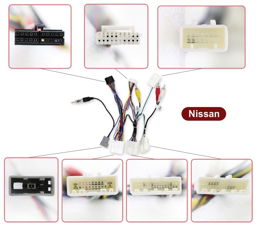 Universele Auto Mannelijke Iso Radio Wire Bedrading Cabe Harness Adapter Connector Plug Voor Nissan Auto 'S