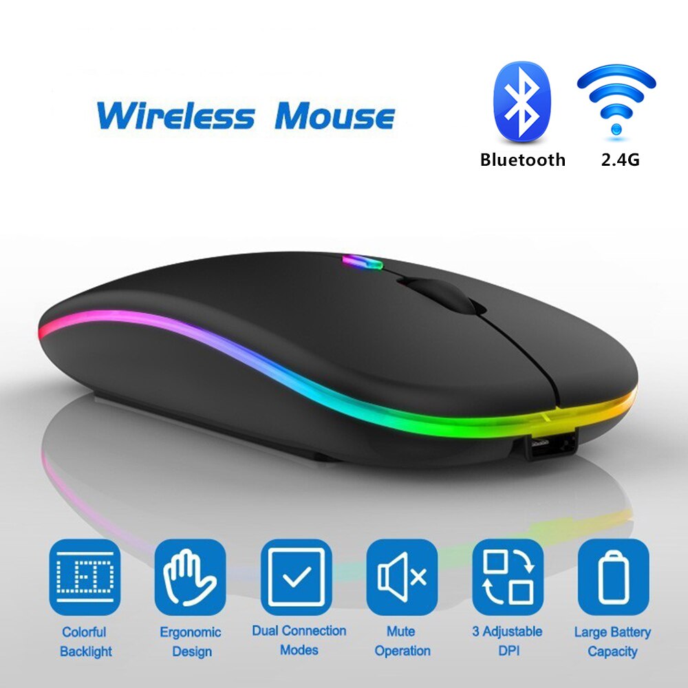 Bluetooth Mouse Silent Mause Wifi Mouse Rechargeable Wireless Mouse Ergonomic Mini Mouse USB Optical Mice For PC laptop Desktop