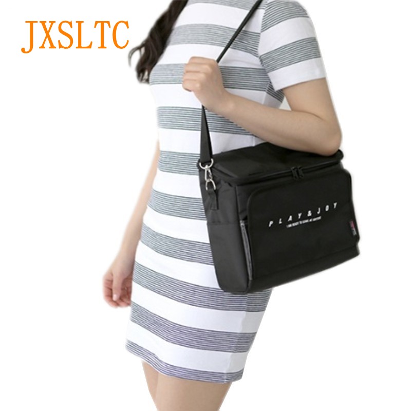 Jxsltc bolsa de pendurar em assento de carro, de alta qualidade, isolamento de alimentos, para viagem, refrigerado, bolsa de ombro multifuncional