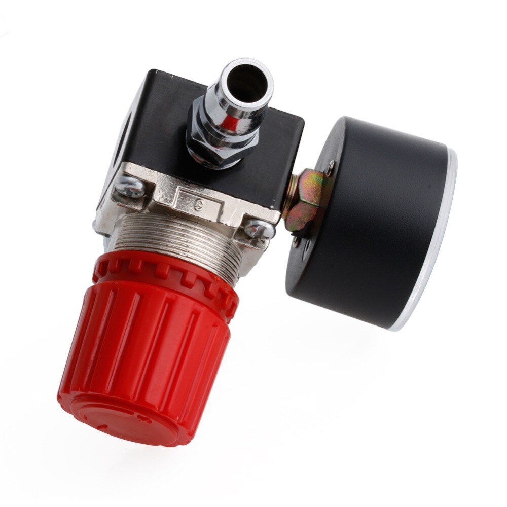 Regulador de compresor de aire, 1/4 &quot;, Control de interruptor de presión, 180PSI, medidores de válvula de alivio