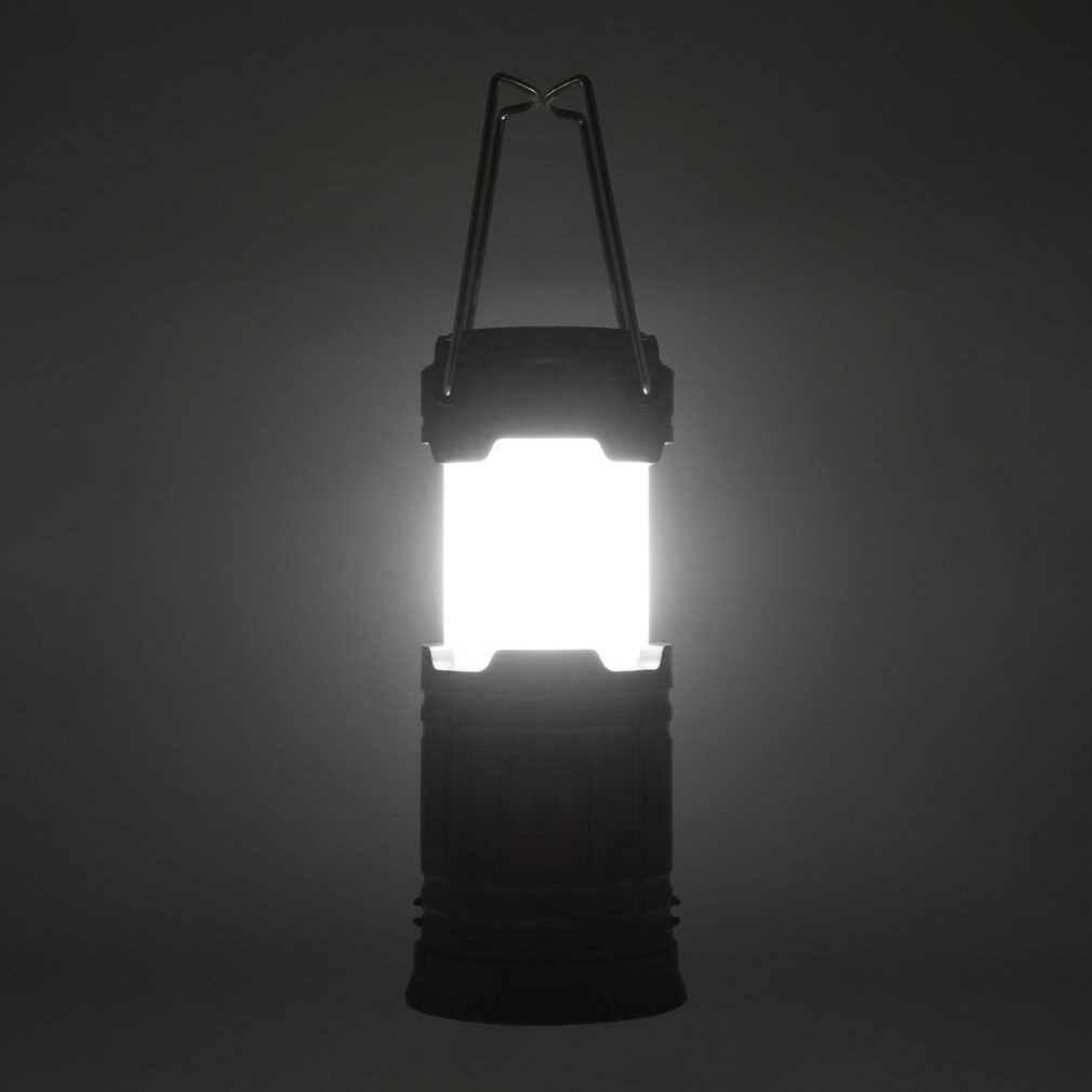 Portable Camping Light Rechargeable Lantern Outdoor Tent Light Solar Power Collapsible Lamp Flashlight Emergency Light Torch