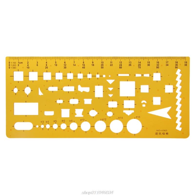 K Resin Drawings Template Ruler For Physical Chemical Instrument Measuring Tool Jy23 21: 5AC1100487