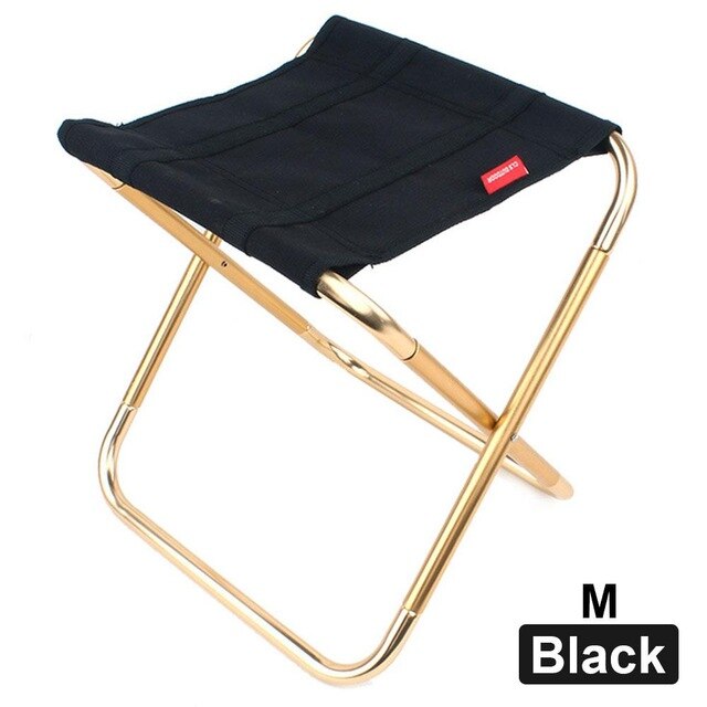 L Size Camping Stoel Vissen Bbq Kruk Dragende Draagbare Strand Stoelen Camping Meubels 30*25*31cm 380G: BL