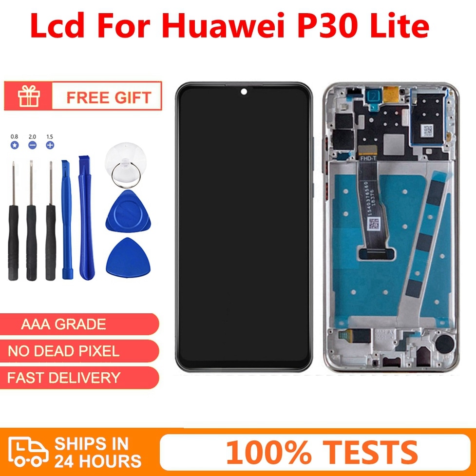 Original Screen LCD Touch Screen Digitizer Replacement With Touch for Huawei P30 Lite Nova 4e MAR-LX1 LX2 AL01