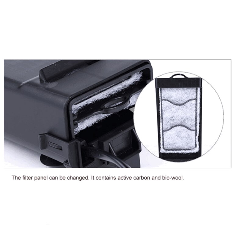 Resun CX-100 CX-200 Fountain Style Aquarium Turtle Lizard Fish Tank Low Water Internal Filter