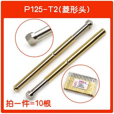 Test Probe Retractable P125-B Spring Top Needle PCB Sleeve Round Claw Tip Flat Concave Cup Copper: type9