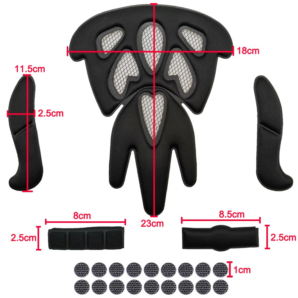 Locle Universele Fietshelm Pads Comfortabele Verzegelde Spons Fiets Helm Van Innerlijke Pads Top Helm Padding Fietshelm Pads