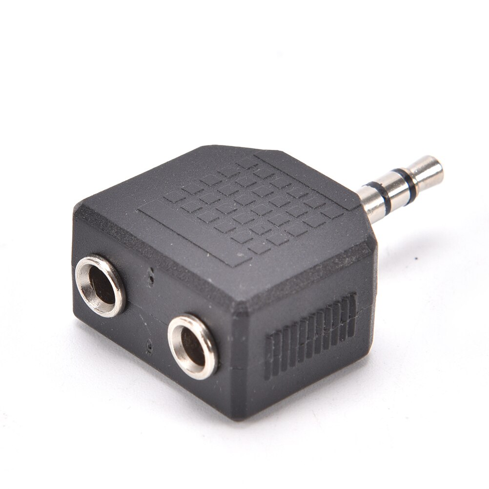 2PCS/lot Earphone Audio 3.5mm Jack Male To Double AUX Female Headphone Y Splitter Adapte For Phone Microphone Speaker: Default Title