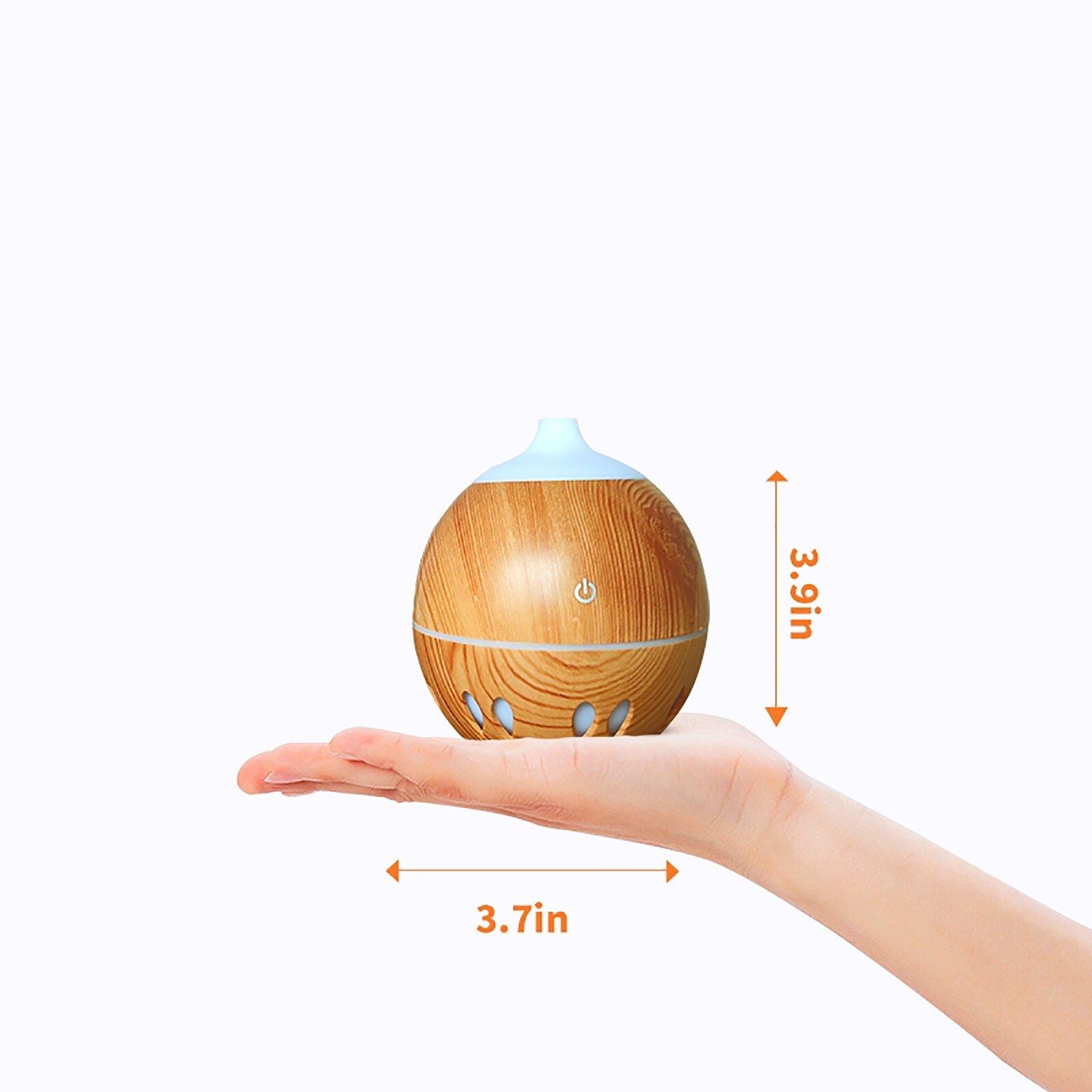 4# Electric Humidifier Essential Aroma Oil Diffuser Ultrasonic Wood Grain Air Humidifier Usb Mini Mist Maker Led Light For Home