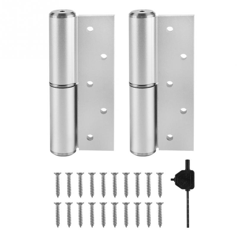 5inch H-shaped Mute Hydraulic Buffer Hinge Automatic Right Open Closing Hinge Door Closer Sand Silver deurscharnieren