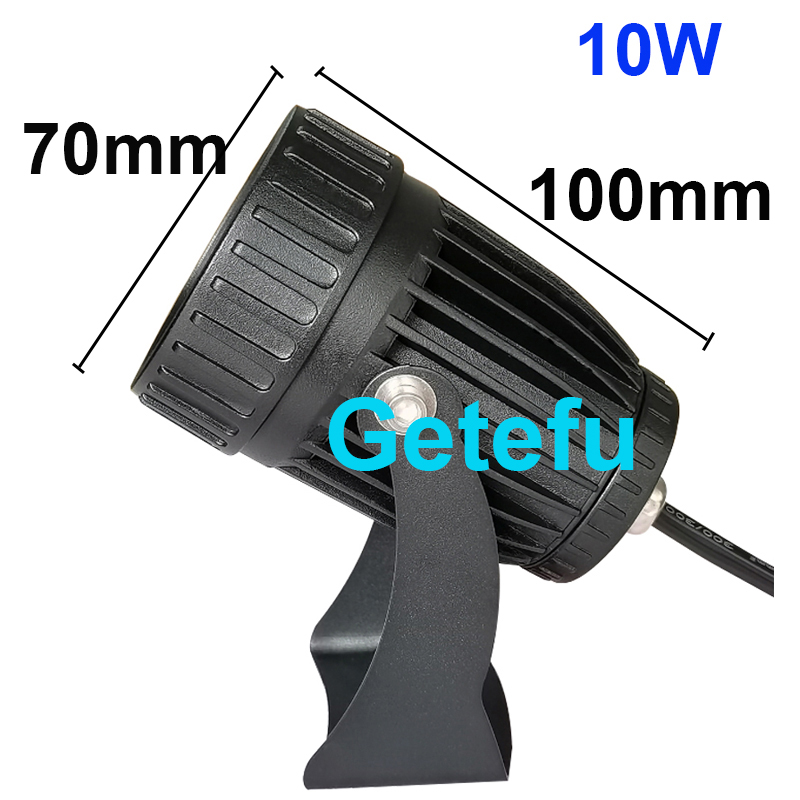 Foco LED al aire libre impermeable IP65 lámpara de pared ángulo estrecho reflector LED 3W 10W lámpara de punto de larga distancia lámpara de arandela de pared