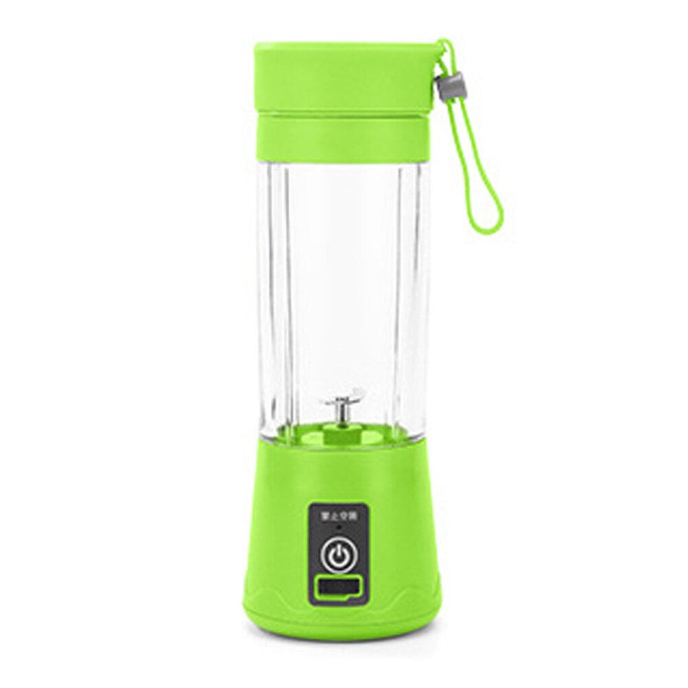 380Ml Draagbare Blender Mixer Elektrische Juicer Machine Smoothie Blender Mini Keukenmachine Persoonlijke Blender Beker Sap Blenders: Green 2 blades
