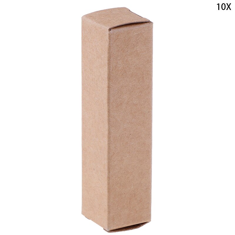 10pcs Kraft Paper Cardboard Box For Lipstick Cosmetic Essential Oil Package Box Rectangle Perfume Bottle Packaging Boxes: ND