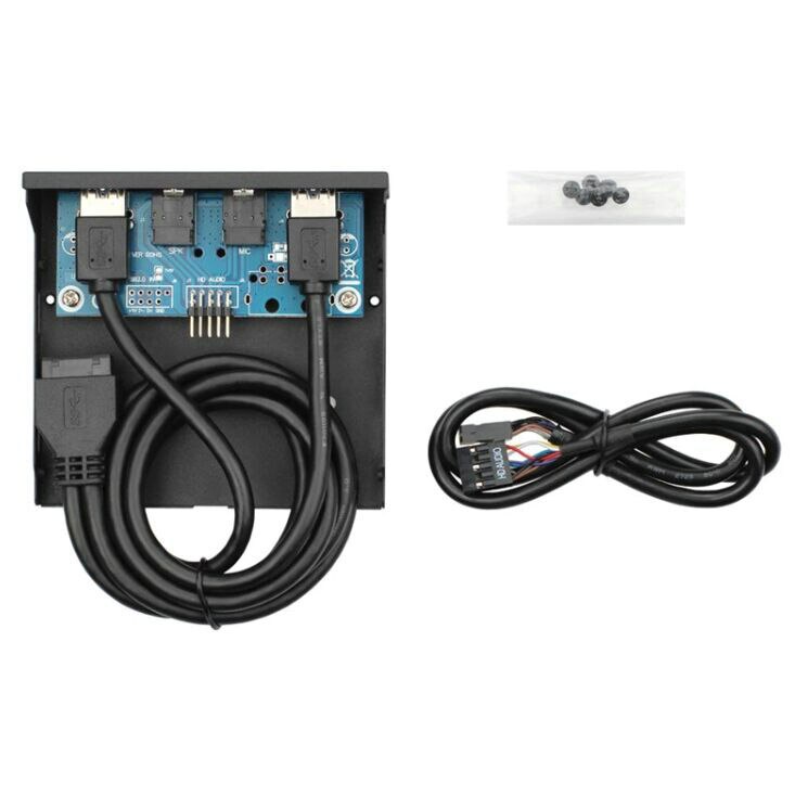 3.5 inch Custom 2 Port USB 3.0 Computer Case Front Panel with HD Audio and Microphone Port