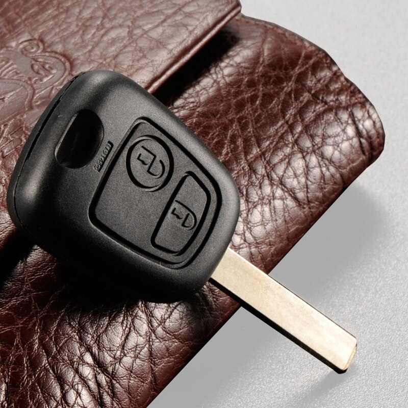 Obudowa kluczyka plip robić zdalnego samochodu Peugeot 207 307 407 107 307 SW 308 2 przyciski kieszonka na zegarek skrzynka