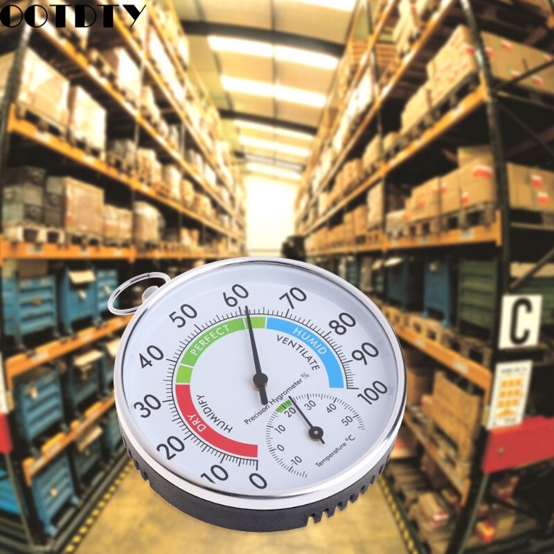 Temperature and Humidity Analog Indicator Indoor Outdoor Thermometer Hygrometer
