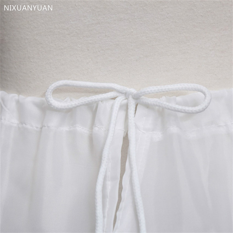 Jupon blanc pour enfants, trapèze 3 cerceaux, une couche, en dentelle Crinoline, robe florale, jupe sous-robe, taille élastique, meilleure