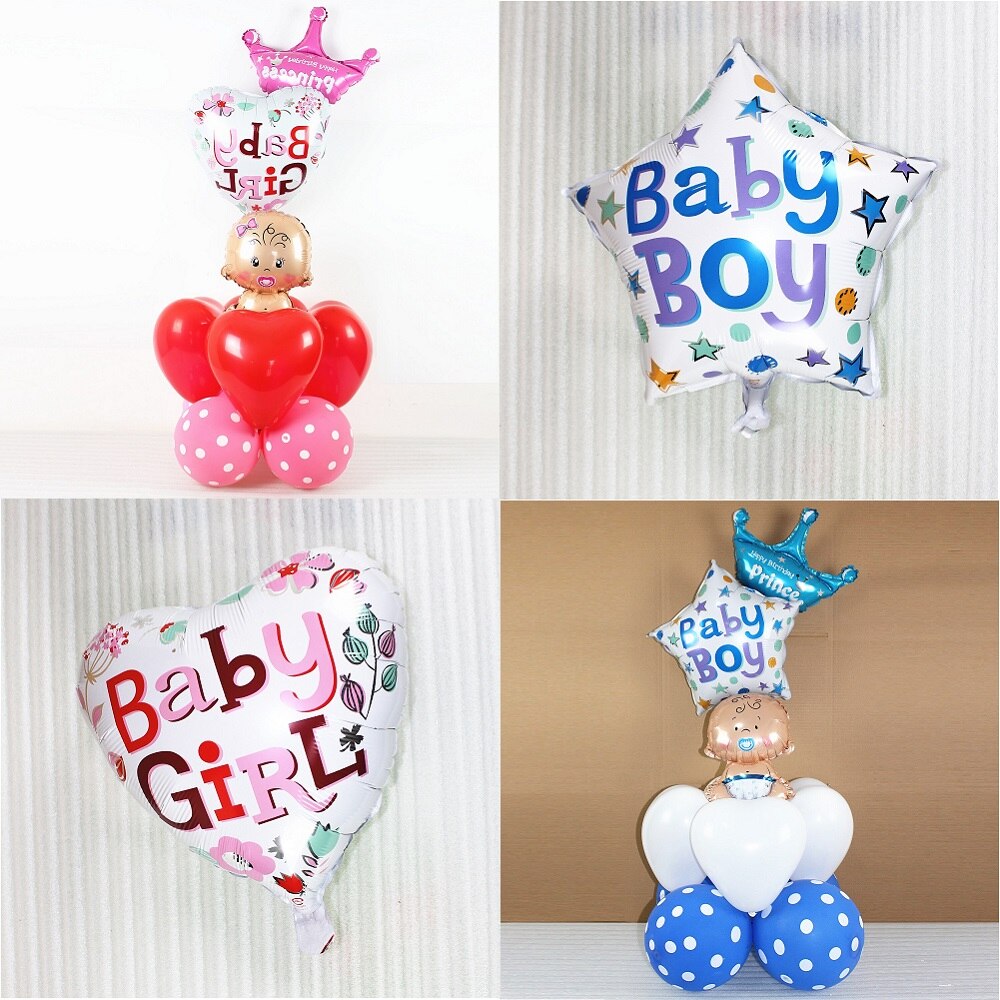 Baby Verjaardag Ballonnen Helium Ballon Hart Bruiloft Ster Aluminiumfolie Ballonnen Opblaasbare Ballon Party Decoratie