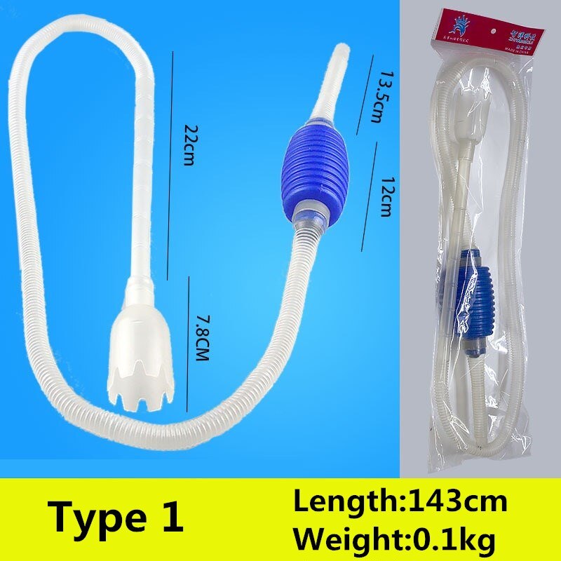 Aquarium Siphon Staubsauger Aquarium Kies Reiniger Werkzeug Halbautomatische Wasser Ändern Bausatz Aquarium Reinigung Zubehör: 1