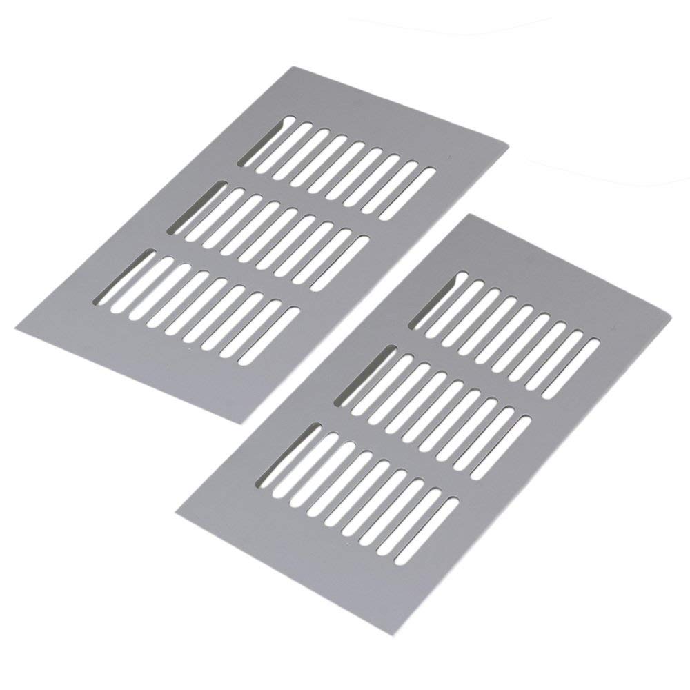 2 stk firkantet 150mm 200mm 250mm 300mm udluftningsgitter aluminium ventilation åndbar