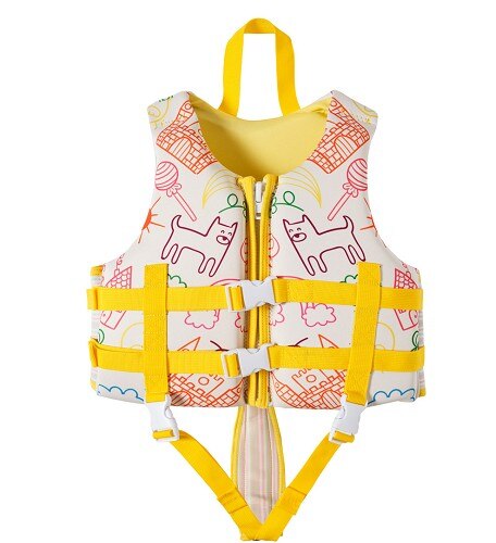 Nuovo capretti di arrivo del ragazzo girk di nuotata giubbotto di salvataggio del rivestimento del fumetto neoprene per gli sport acquatici: 8 / M.