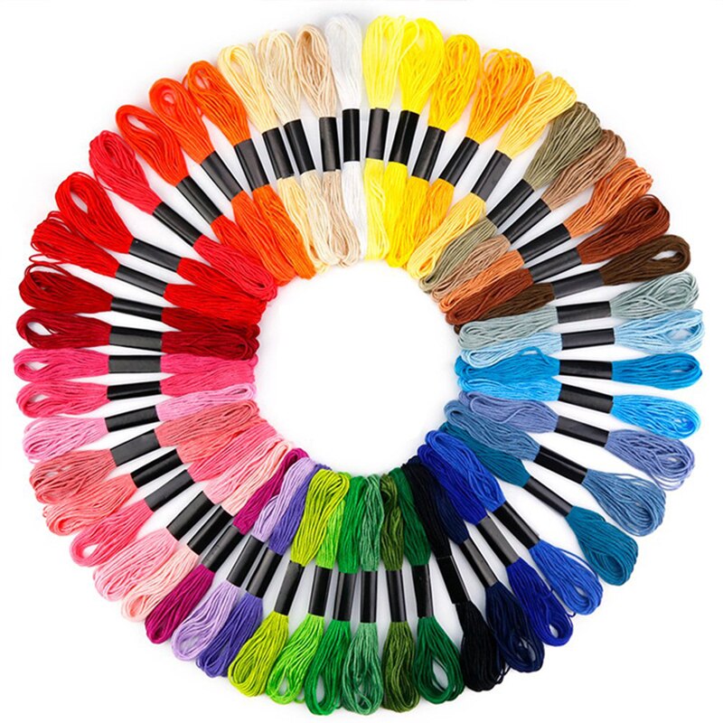 Multicolor Embroidery Thread Cross Stitch Floss Threads Cotton Sewing Skeins Skein Kit DIY Sewing Too 50/100/150/200/250pcs
