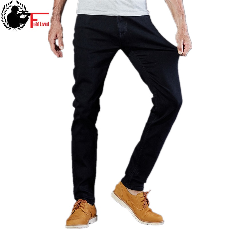 Jeans pour hommes noir haute Stretch Denim hommes Jeans taille 30 32 34 35 36 38 40 42 pantalon pantalon homme slim fit
