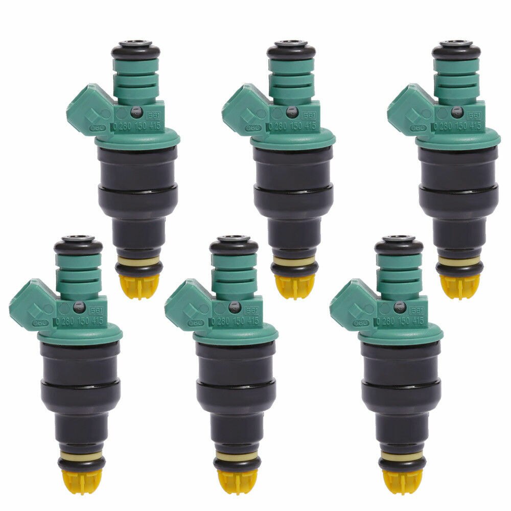 6pc inyectores de combustible para BMW 3.0L M3 2.5L 323i 525i E36 E34 M50 S50 0 280, 150, 415, 0280150415
