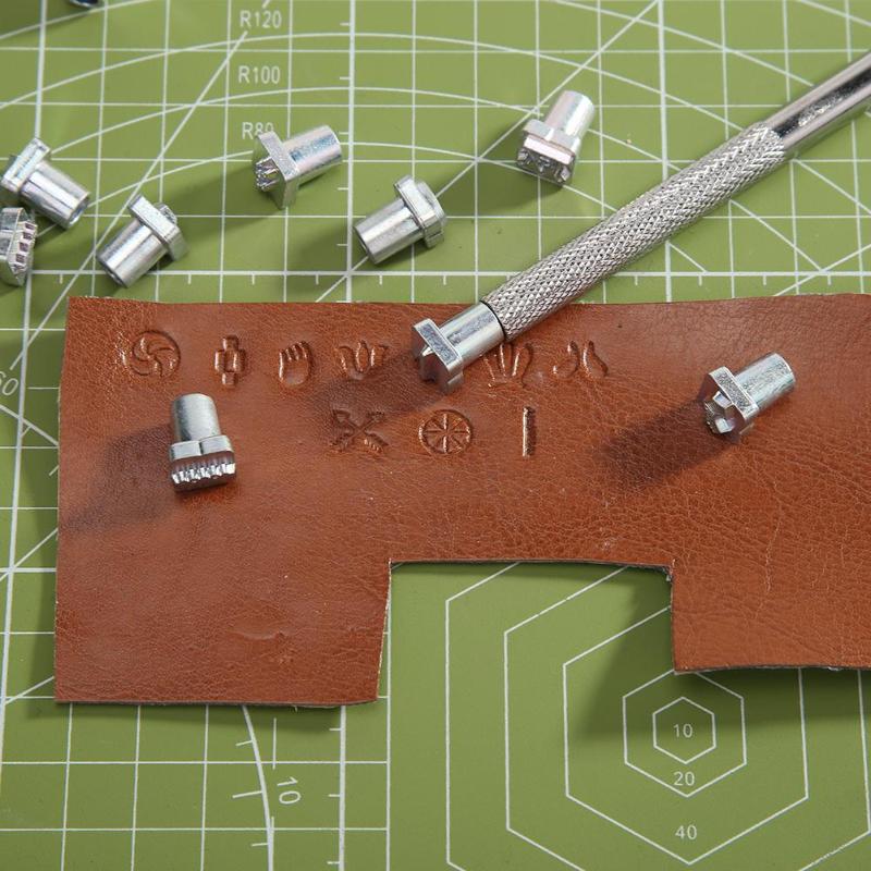 Craftool Carbon Steel Symbol Stamp Set 49 Stamps for Leather Marking Leather Craft Tools