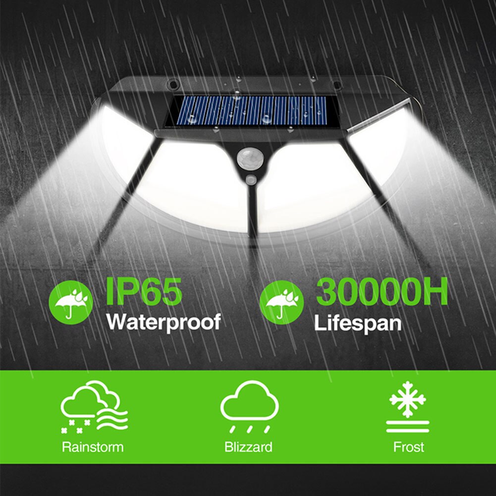 Practical Solar Light Outdoor Solar Lamp Multi-functional Durable Sunlight Waterproof PIR Motion Sensor Streetlight