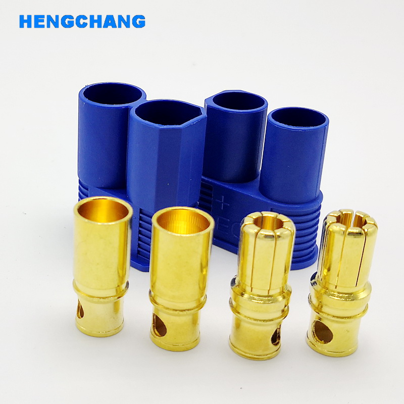 EC8 connector for Car model plug Banana Plug Female Male Bullet Gold Connector For RC ESC LIPO Battery Aviation model