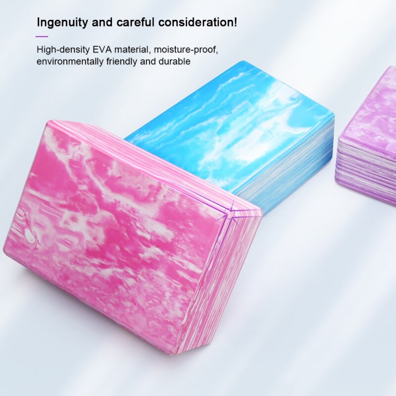 Yoga Block EVA Gym Blocks Foam Brick Training Exercise Fitness Tool Yoga Bolster Pillow Cushion Stretching Body Training