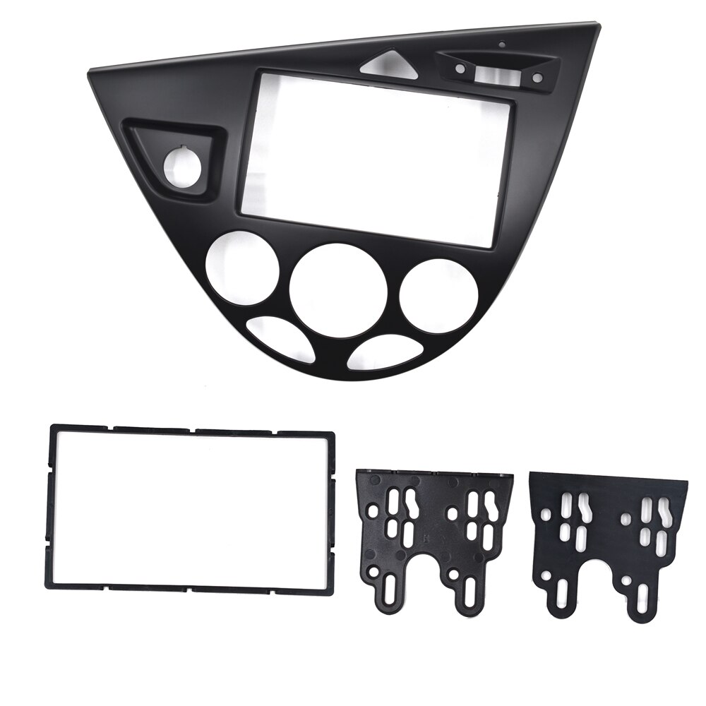 Car dashboard bezel 2din stereo DVD panel installation finishing kit suitable for Ford Focus / Carnival: black