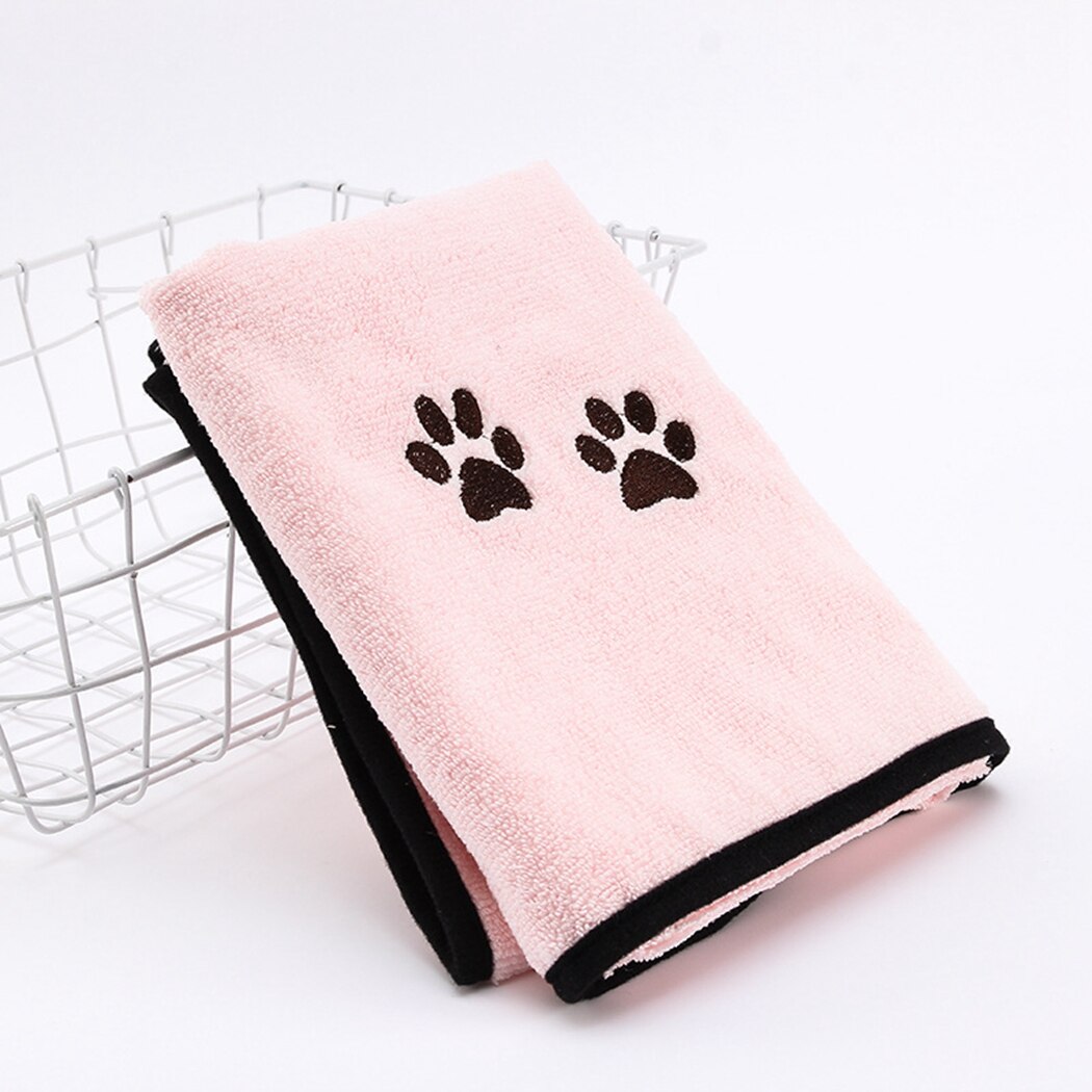 Pet Towel Soft Microfiber Strong Absorbing Water Bath Pet Towel Dog Towels Golden Retriever Teddy for Cat Kitten Dog Puppy
