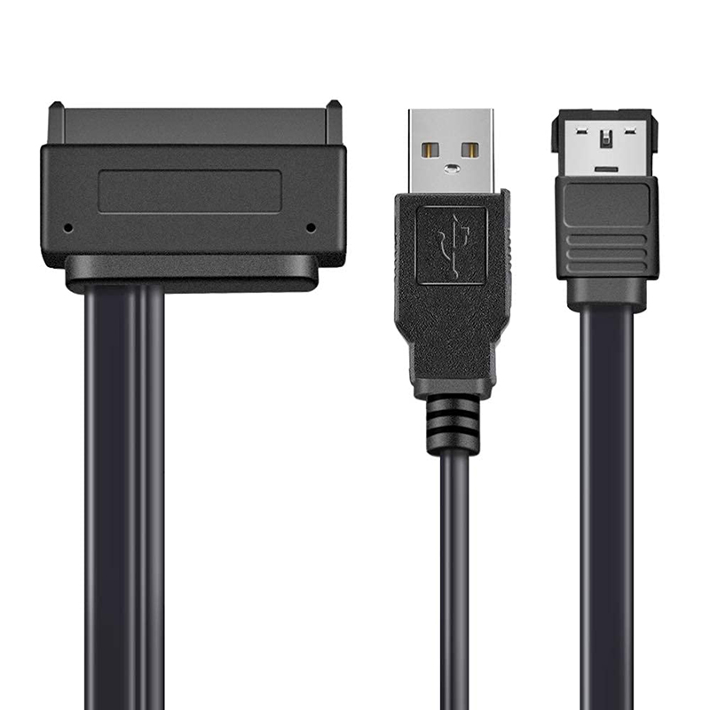 eSATA to 2.5" SATA SSD Adapter Cable-USB Powered External eSATA to 2.5 inch SATA Hard Drive Converter for Laptop PC Computer