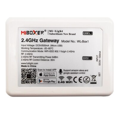 Milight 9W Rgb + Cct Led Tuin Licht DC24V/AC86 ~ 265V IP65 Waterdichte Outdoor Led Verlichting wifi Compatibel 2.4G Draadloze Afstandsbediening: WiFi iBox 2