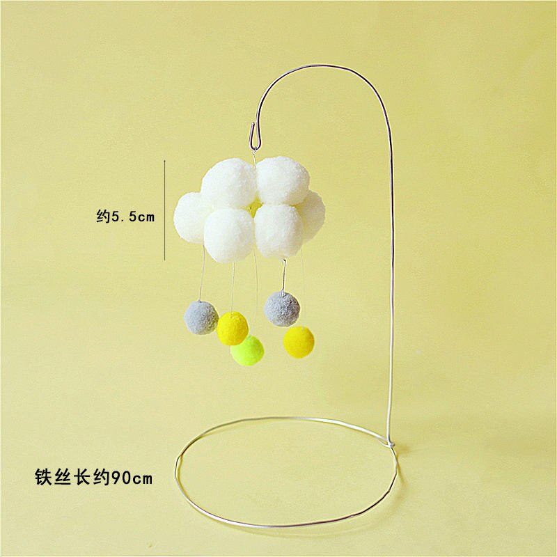 Décoration de la tête souris rose et bleu | En forme de cœur, moulin à vent, décoration de gâteau joyeux anniversaire, pour fête, fournitures de pâtisserie,: Cloud tassel set C