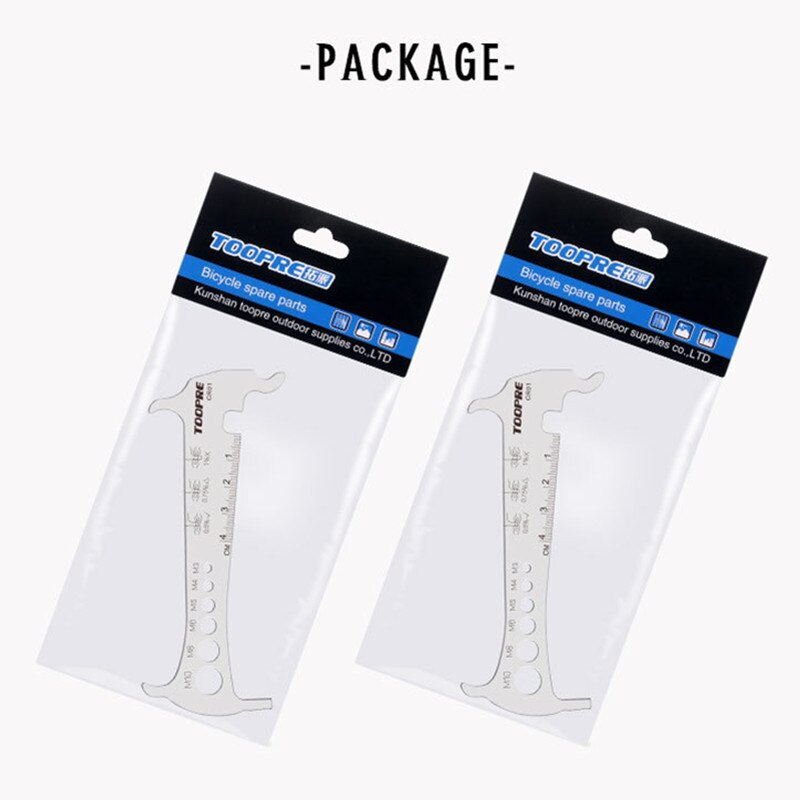 TOOPRE mountain bike / road car chain measuring ruler wear gauge measuring chain ruler caliper inspection tool