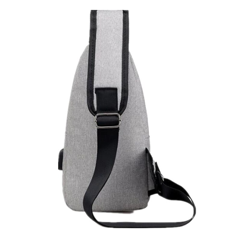 men's Chest Bag Shoulder Bags USB Charging Bags Men Anti Theft School Summer Short Trip Messengers Bag