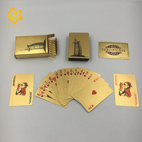 Dubai Building and scenery image silver Foil Plated Cards Waterproof Playing Card Limited Edition Collection: Dubai10